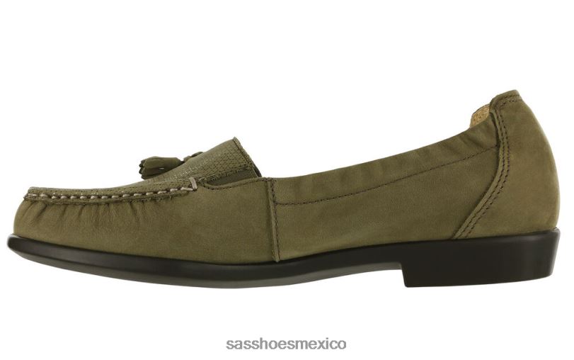 mx SAS mujer versátil holgazán de esperanza tundra verde LVV46209