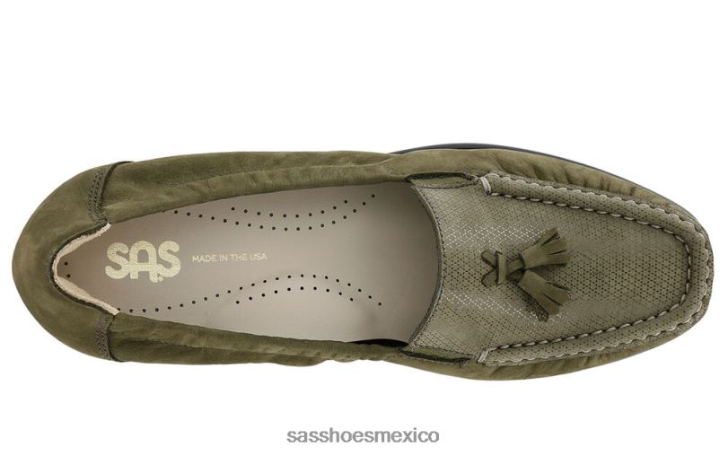 mx SAS mujer versátil holgazán de esperanza tundra verde LVV46209