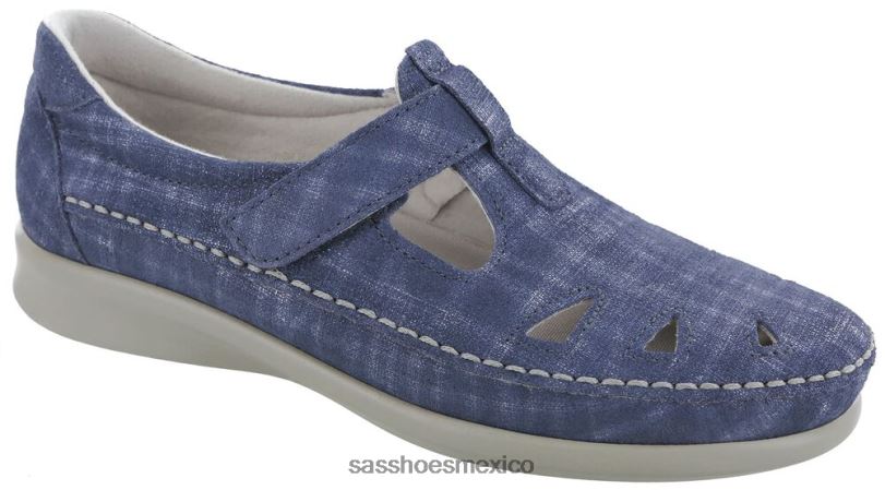 mx SAS mujer versátil holgazán sin cordones roamer arrendajo azul LVV46219