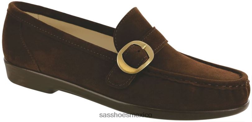 mx SAS mujer versátil lara slip en mocasín ante marrón LVV46244