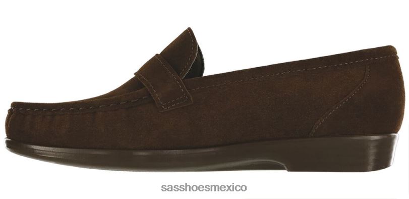 mx SAS mujer versátil lara slip en mocasín ante marrón LVV46244