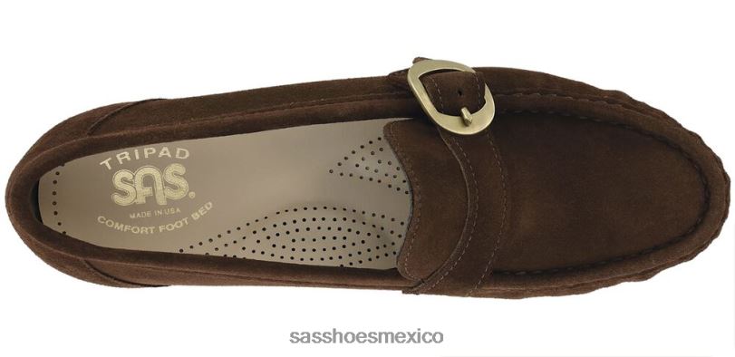 mx SAS mujer versátil lara slip en mocasín ante marrón LVV46244