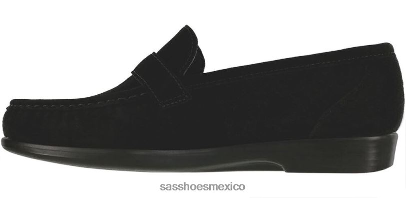 mx SAS mujer versátil lara slip en mocasín ante negro LVV46242
