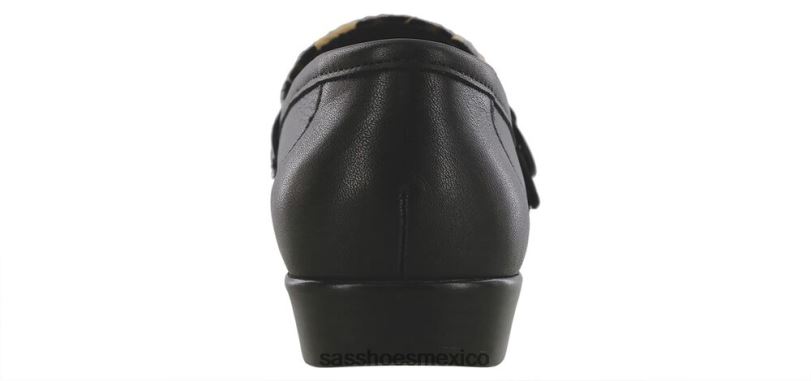 mx SAS mujer versátil lara slip en mocasín negro/leopardo LVV46245