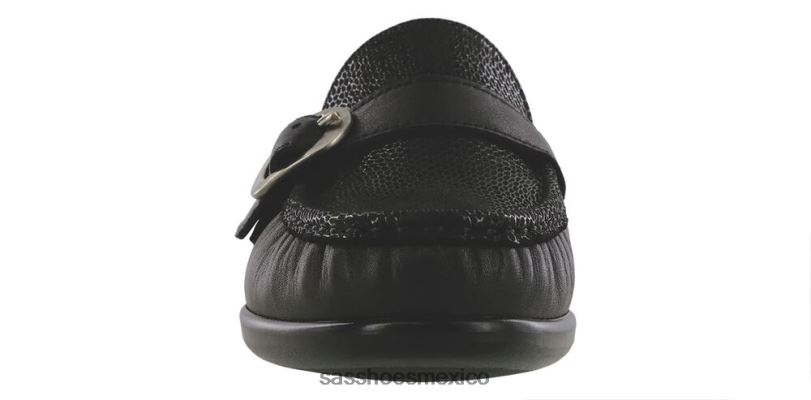 mx SAS mujer versátil lara slip en mocasín pantano negro LVV46243