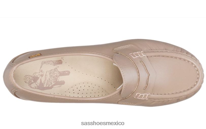 mx SAS mujer versátil mocasín clásico sin cordones moca LVV46189