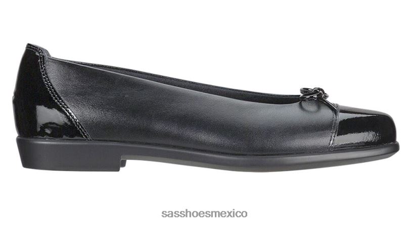 mx SAS mujer versátil mocasín sin cordones de coco lazo negro LVV46411