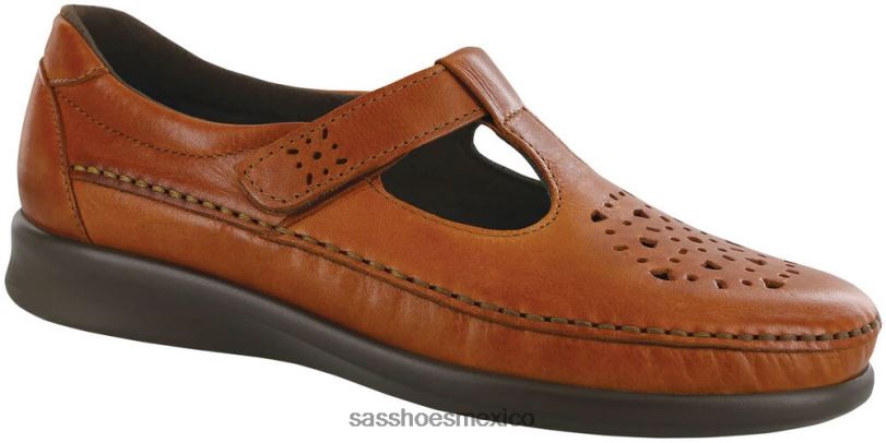 mx SAS mujer versátil mocasín sin cordones de sauce castaña LVV46232