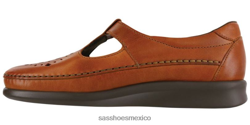 mx SAS mujer versátil mocasín sin cordones de sauce castaña LVV46232