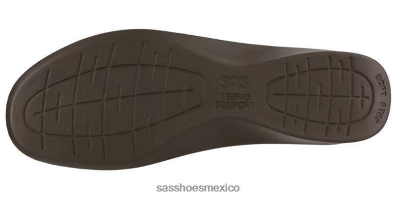 mx SAS mujer versátil mocasín sin cordones de sauce castaña LVV46232
