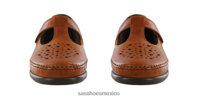 mx SAS mujer versátil mocasín sin cordones de sauce castaña LVV46232