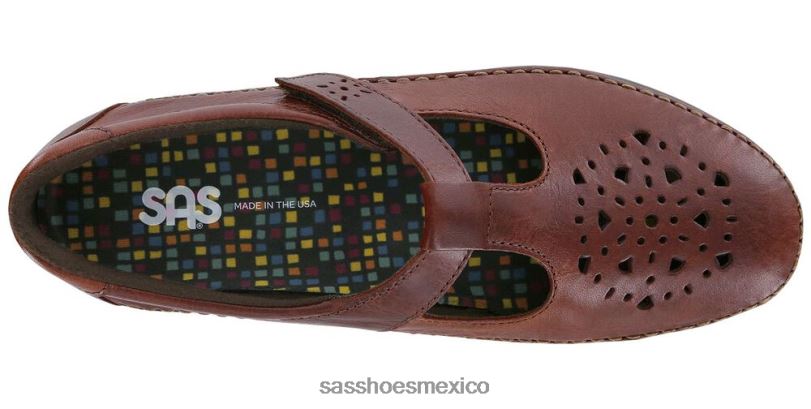 mx SAS mujer versátil mocasín sin cordones de sauce nuez LVV46221