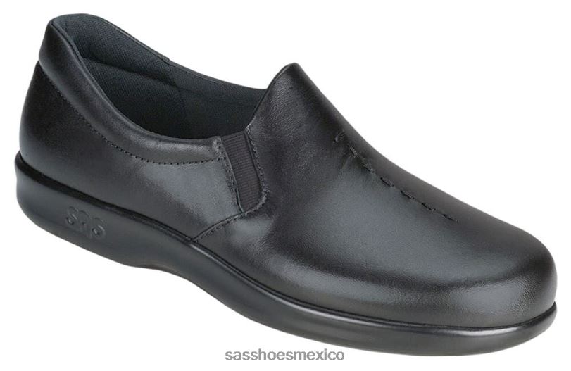 mx SAS mujer versátil mocasín sin cordones viva negro LVV46215