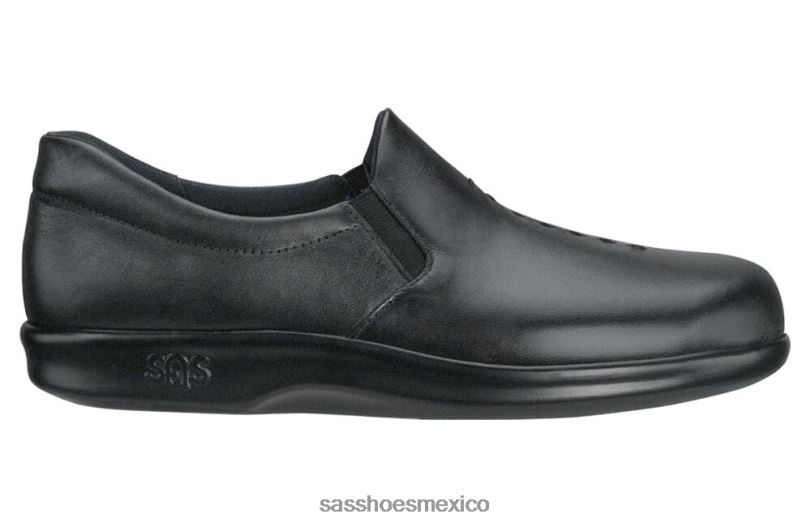 mx SAS mujer versátil mocasín sin cordones viva negro LVV46215