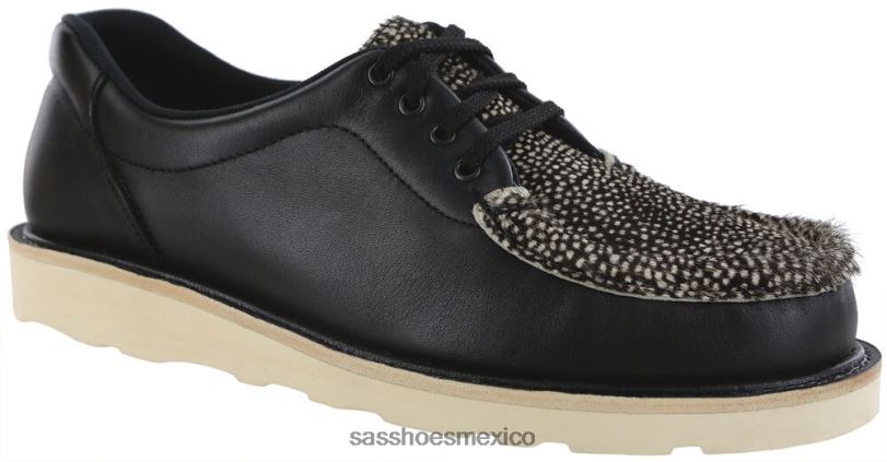 mx SAS mujer versátil mocasines con cordones Take Control chital negro LVV46433