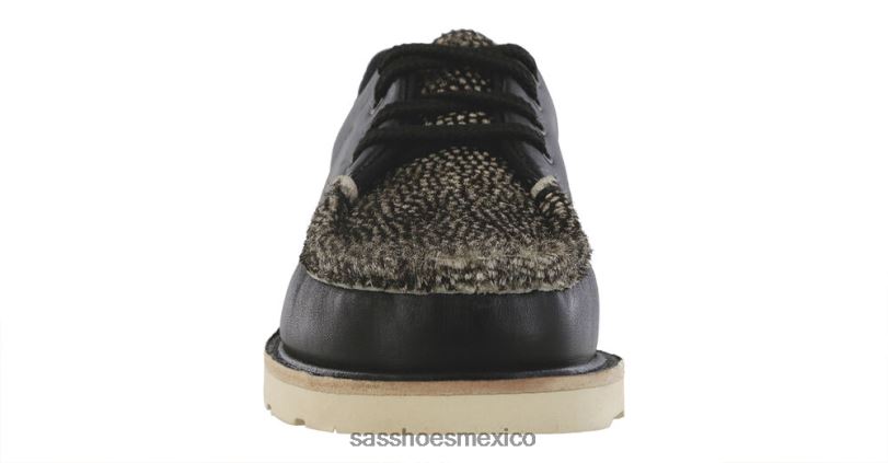 mx SAS mujer versátil mocasines con cordones Take Control chital negro LVV46433