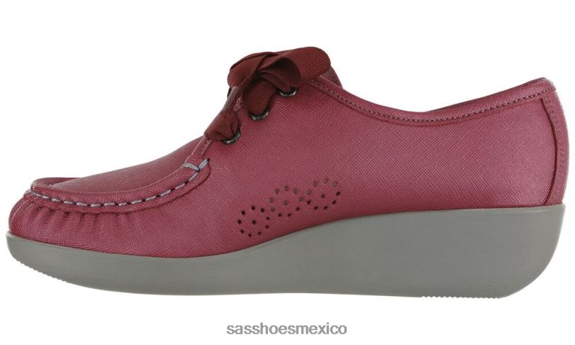 mx SAS mujer versátil mocasines con cordones rebote arándano LVV46275