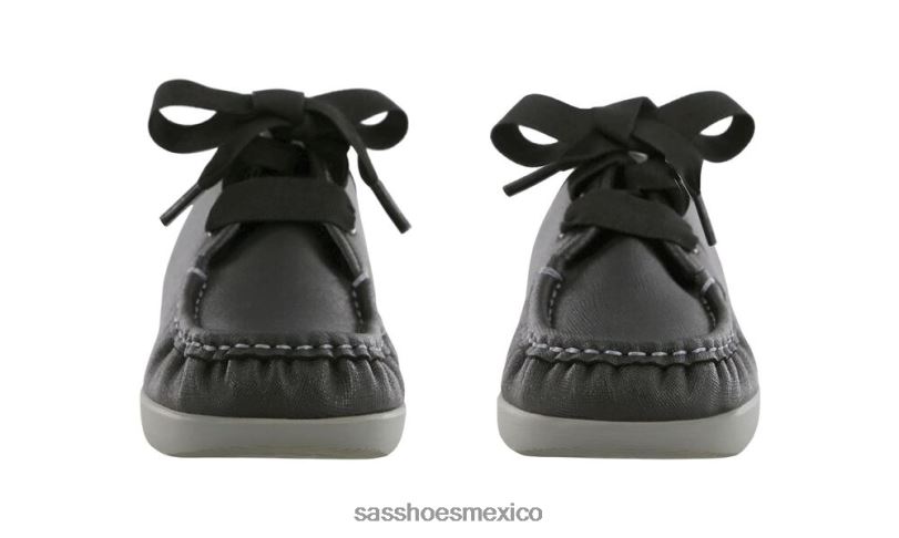 mx SAS mujer versátil mocasines con cordones rebote cuervo LVV46274