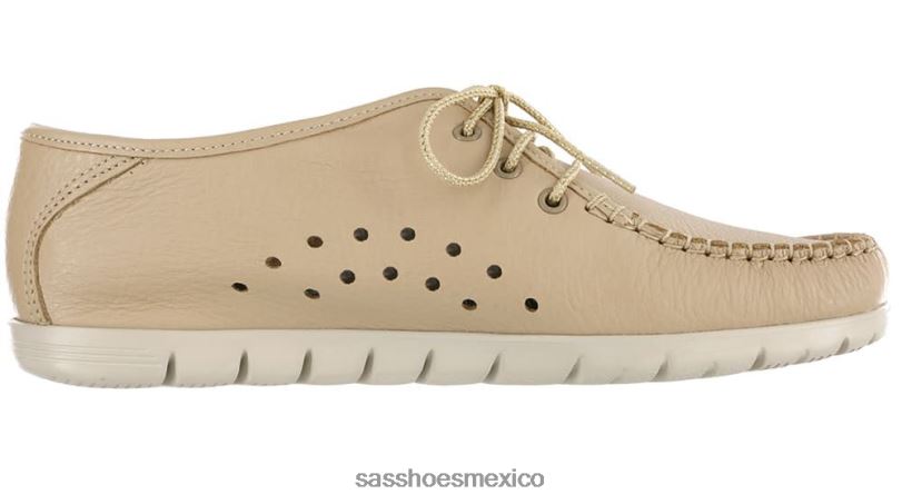 mx SAS mujer versátil mocasines con cordones ventosos latté LVV46278