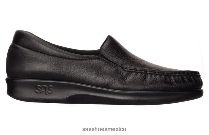 mx SAS mujer versátil mocasines gemelos sin cordones negro LVV46240