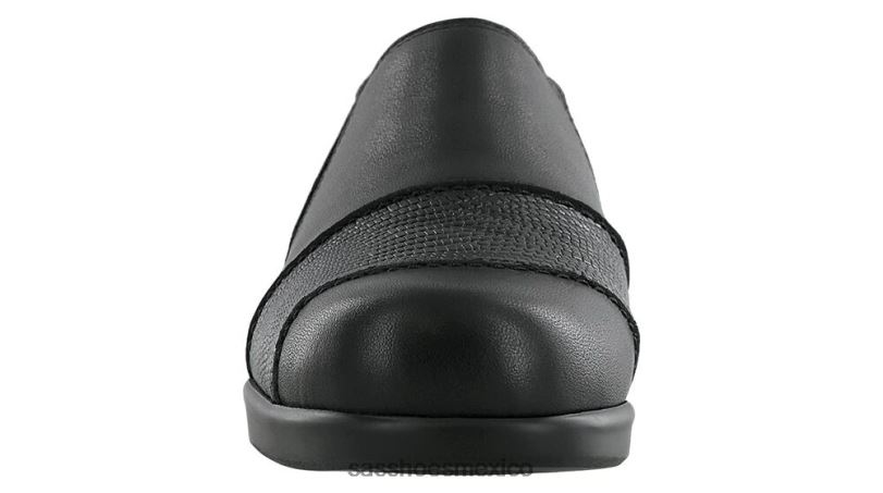 mx SAS mujer versátil mocasines nora slip on negro/lagarto LVV46246