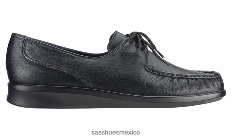 mx SAS mujer versátil mocasines petra con cordones negro LVV46394