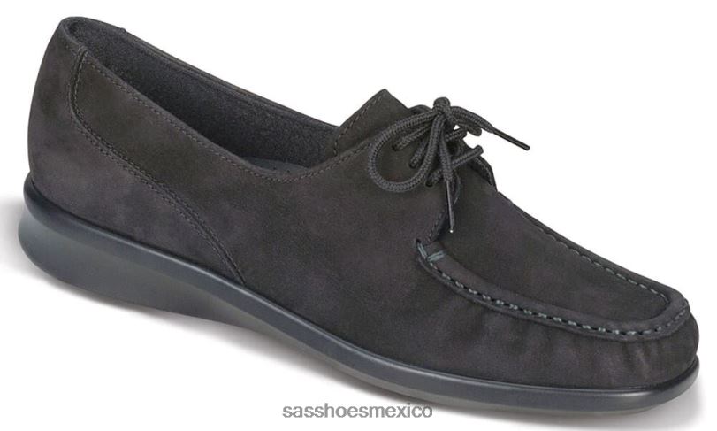 mx SAS mujer versátil mocasines petra con cordones nubuck carbón LVV46396