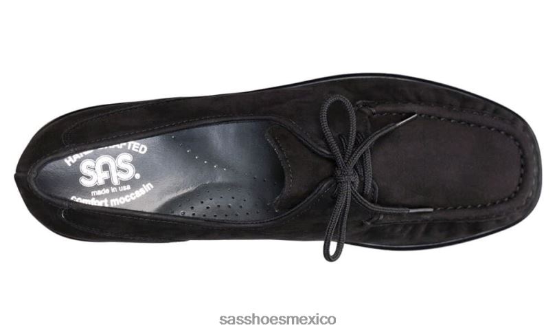 mx SAS mujer versátil mocasines petra con cordones nubuck carbón LVV46396