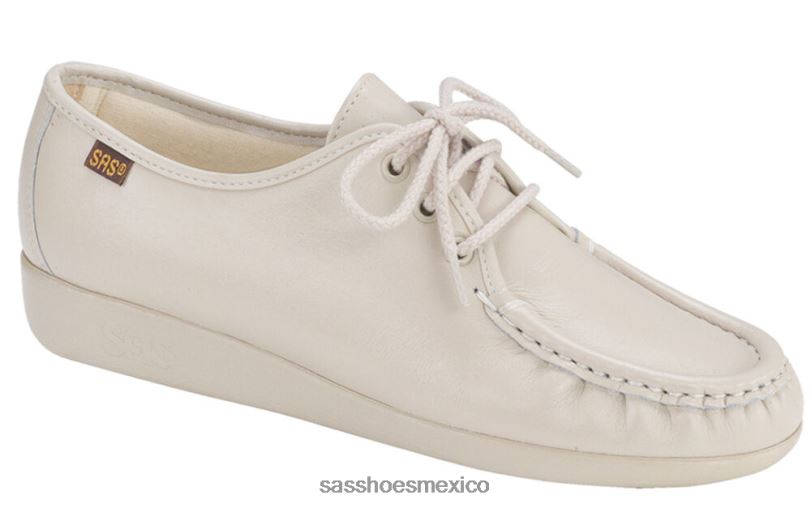 mx SAS mujer versátil mocasines siesta con cordones hueso LVV46267