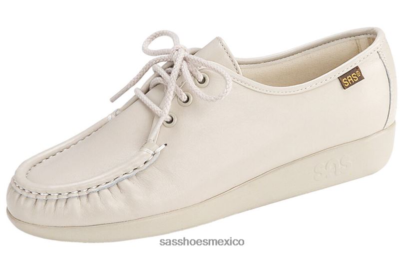mx SAS mujer versátil mocasines siesta con cordones hueso LVV46267