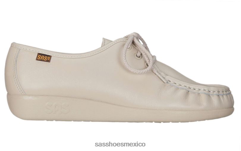 mx SAS mujer versátil mocasines siesta con cordones hueso LVV46267