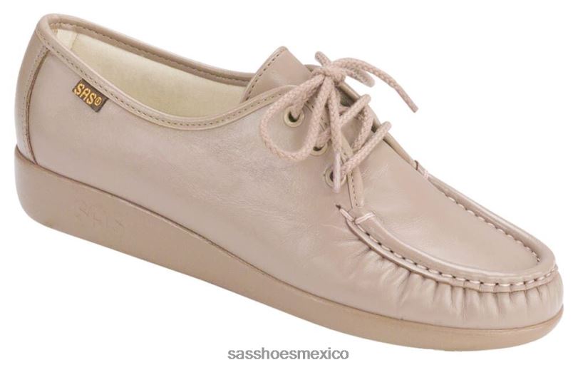 mx SAS mujer versátil mocasines siesta con cordones moca LVV46269