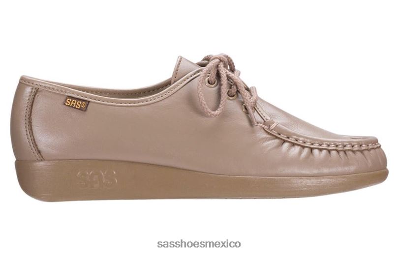 mx SAS mujer versátil mocasines siesta con cordones moca LVV46269