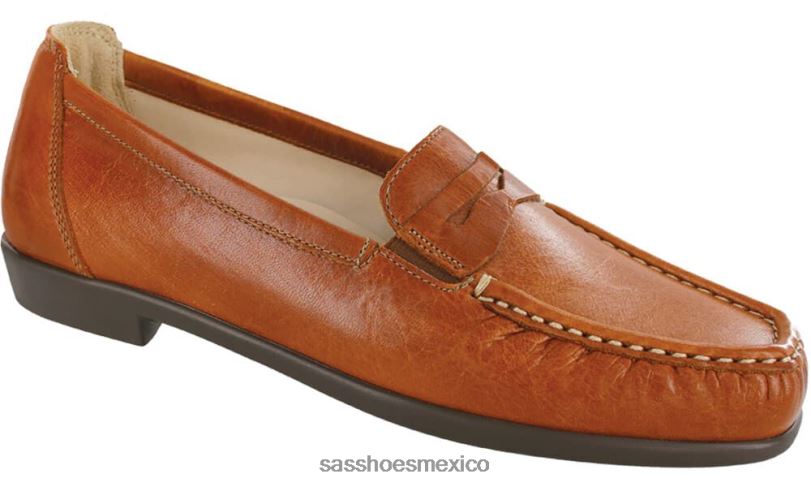 mx SAS mujer versátil penny j slip en mocasín castaña LVV46226