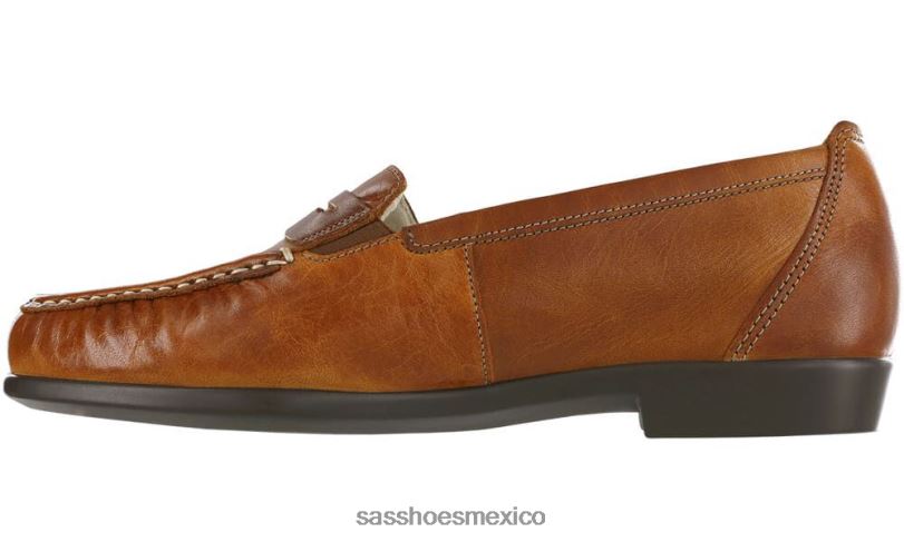 mx SAS mujer versátil penny j slip en mocasín castaña LVV46226