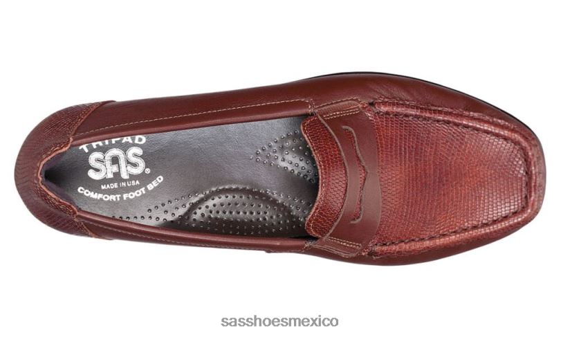 mx SAS mujer versátil penny j slip en mocasín siena LVV46241