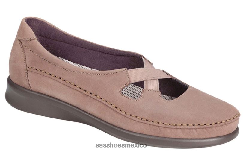 mx SAS mujer versátil resbalón crissy en mocasín almendra garapiñada LVV46196