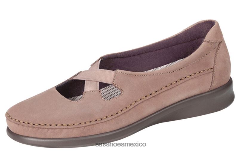 mx SAS mujer versátil resbalón crissy en mocasín almendra garapiñada LVV46196