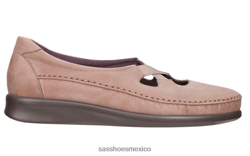 mx SAS mujer versátil resbalón crissy en mocasín almendra garapiñada LVV46196