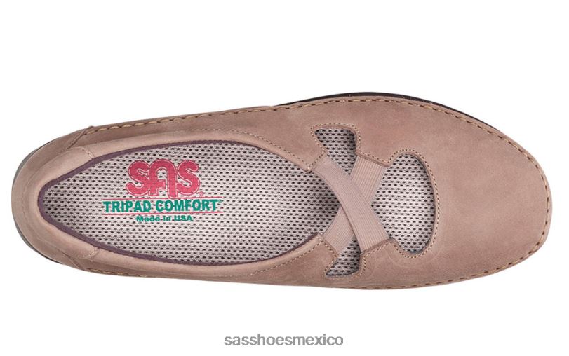 mx SAS mujer versátil resbalón crissy en mocasín almendra garapiñada LVV46196