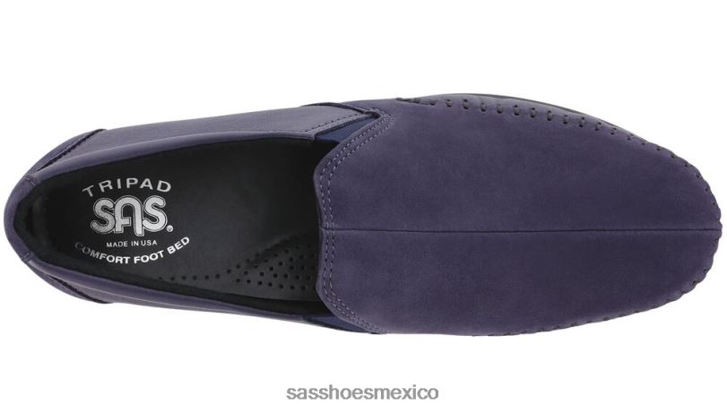 mx SAS mujer versátil resbalón del sueño en mocasín azul cósmico LVV46186