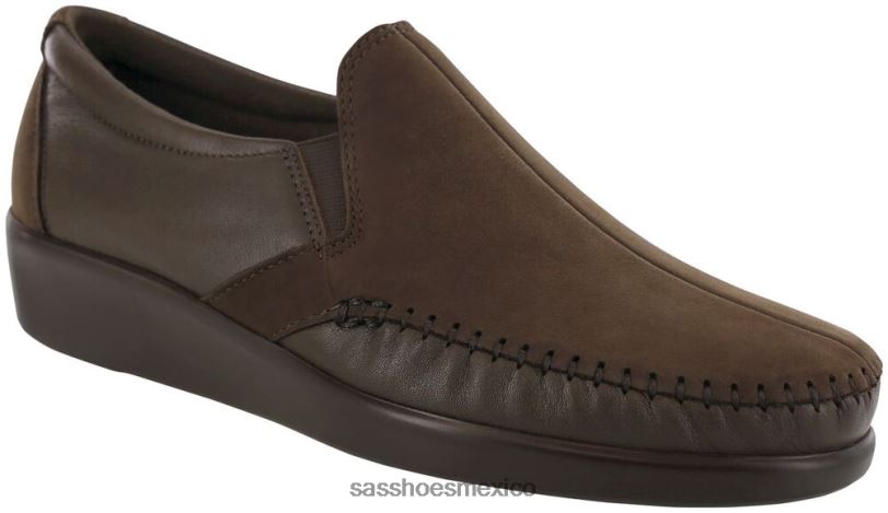 mx SAS mujer versátil resbalón del sueño en mocasín césped/café LVV46185
