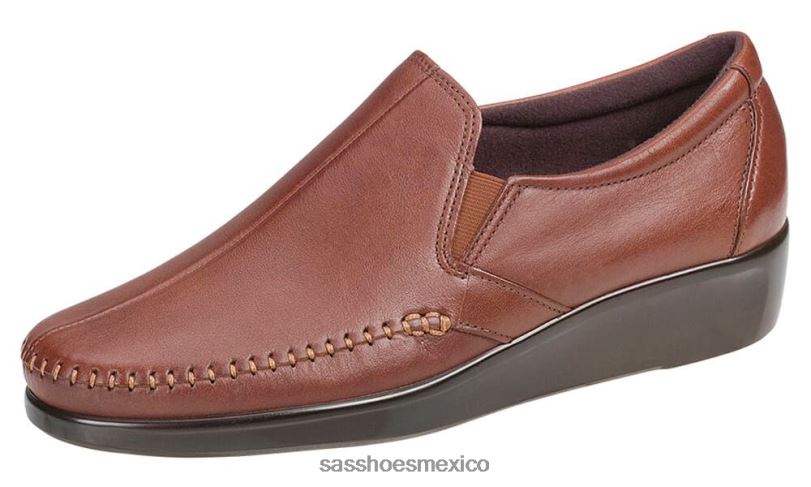 mx SAS mujer versátil resbalón del sueño en mocasín marrón LVV46180