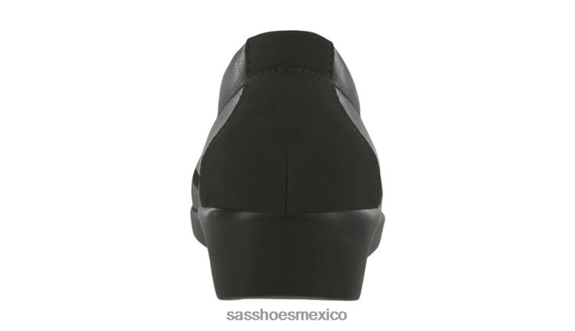 mx SAS mujer versátil resbalón del sueño en mocasín negro carbón LVV46188