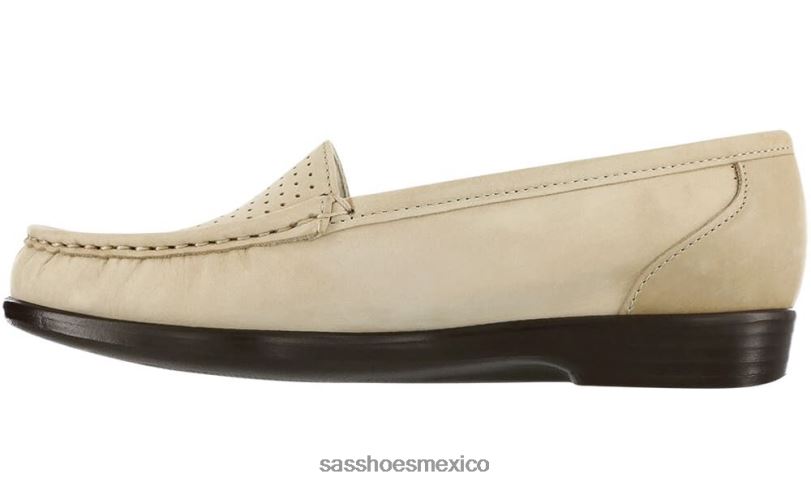 mx SAS mujer versátil resbalón inteligente en mocasín lino LVV46195