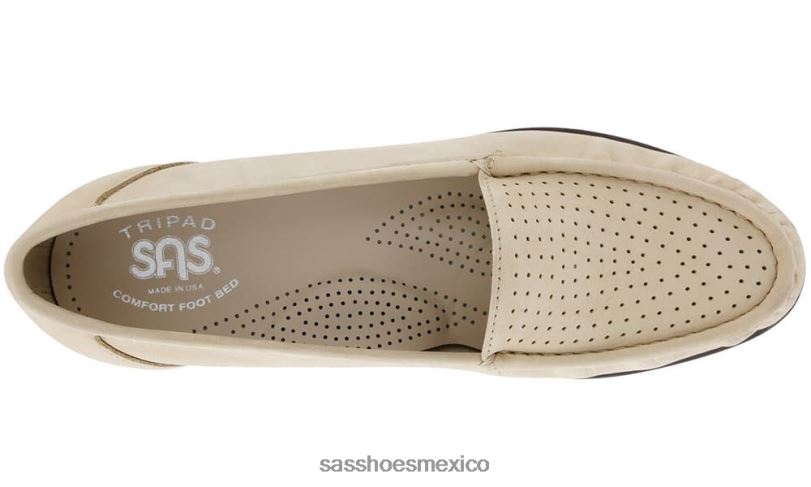 mx SAS mujer versátil resbalón inteligente en mocasín lino LVV46195