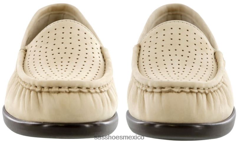mx SAS mujer versátil resbalón inteligente en mocasín lino LVV46195