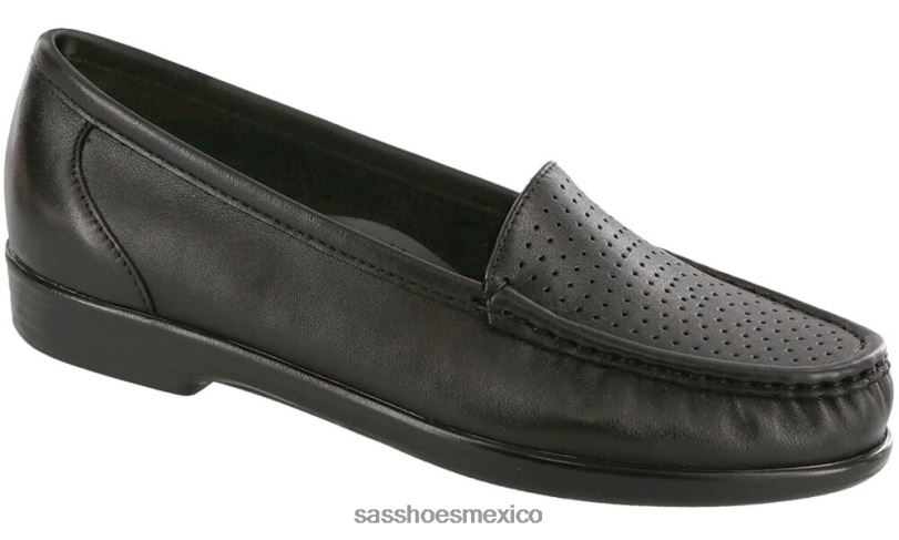 mx SAS mujer versátil resbalón inteligente en mocasín negro LVV46194