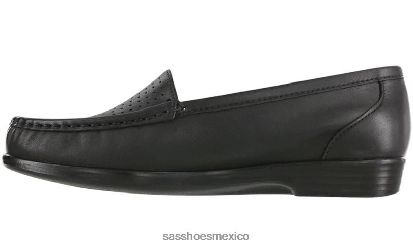 mx SAS mujer versátil resbalón inteligente en mocasín negro LVV46194