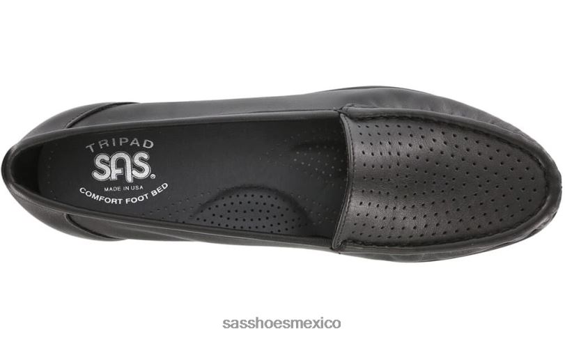 mx SAS mujer versátil resbalón inteligente en mocasín negro LVV46194
